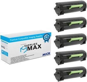 SuppliesMAX Compatible MICR Replacement for Dell B2360DN/B3460DN/B3465DN Jumbo Toner Cartridge (5/PK-20000 Page Yield) (MX11XHJ_5PK)