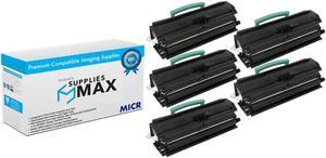 SuppliesMAX Compatible MICR Replacement for Dell 1720/1720DN High Yield Toner Cartridge (5/PK-6000 Page Yield) (GP299_5PK)