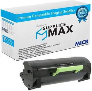 SuppliesMAX Compatible MICR Replacement for Lexmark M5155/M5163/M5170/XM-5163/XM-5170 Black Toner Cartridge (35000 Page Yield) (24B6015) SuppliesMAX Compatible MICR Replacement for Lexmark M5155/M5163/M5170/XM-5163/XM-5170 Black Toner Cartridge (35000 Page Yield) (24B6015)