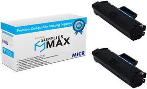 SuppliesMAX Compatible MICR Replacement for Dell B1160W/B1163W/B1165NFW Toner Cartridge (2/PK-1500 Page Yield) (15RRN_2PK)