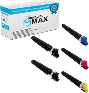 SuppliesMAX Compatible Replacement for Copystar CS-3552ci/3553ci/4052ci/4053ci Toner Cartridge Combo Pack (2-BK/1-C/M/Y) (1T02FZ2B1CMY)