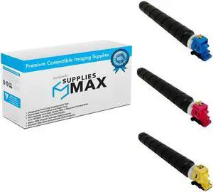 SuppliesMAX Compatible Replacement for Kyocera Mita TASKalfa 3552ci/3553ci/4052ci/4053ci Toner Cartridge Combo Pack (C/M/Y) (1T02RMCCMY)