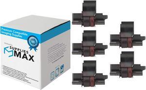 SuppliesMAX Compatible Replacement for Sharp EL-1614/1620/1626/1750P/1801/2192/2620/2628 Black/Red Ink Rollers (5/PK) (EA-772R)