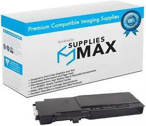 SuppliesMAX Compatible Replacement for Dell S3840CDN/S3845CDN Black High Yield Toner Cartridge (11000 Page Yield) (593-BCBC)