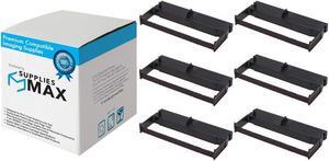 SuppliesMAX Compatible Replacement for CIGP1892 Black P.O.S. Printer Ribbons (6/PK) - Replacement to ERC-35BK