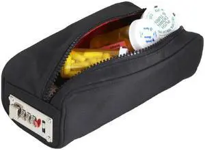 Locking Dop Kit - keep prescriptions locked away -   Toiletry Bag