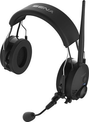 sena tufftalk01 black earmuff bluetooth communication and intercom headset