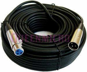50Ft XLR 3-Pin Male Female Mic Microphone Audio Balanced Shielded Cable 50' Foot
