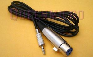 6Ft XLR 3-Pin Female to 3.5mm 1/8" Stereo Plug Microphone Audio TRS Cable 6'Ft