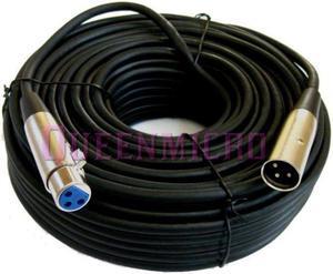 100Ft XLR 3 Pin Male to Female Mic Microphone Audio Balanced Cord Shielded Cable