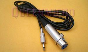 10Ft XLR 3-Pin Female to 3.5mm 1/8" Mono Plug Mic Microphone Audio Cable 10' Ft
