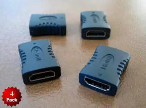 4 x HDMI Female to Female 3D HD 1080P Coupler Coupling Joiner Extender Adapter