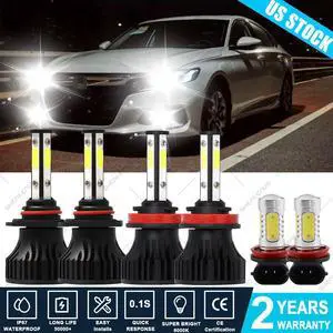 Combo LED Headlight Kit High Low Fog Light Bulbs For Honda Accord 2013 2014 2015