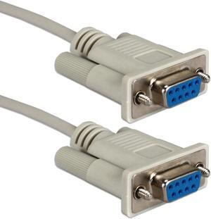 CC2045-10N 10ft DB9 Female to Female Serial RS232 Null Modem Cable