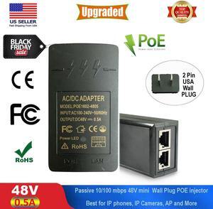 POE Injector 48V 0.5A Power Over Ethernet Adapter For POE IP Camera Switch