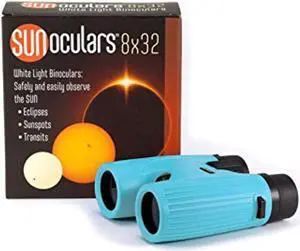 sunoculars-blue with 8x the magnification of eclipse glasses