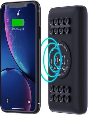 Techsmarter 20000mAh 18W USB-C PD Wireless Power Bank Portable Charger with Powerful Suction Cups. Compatible with iPhone 15, 14, 13, 12, 11, SE 2020, X, XR, XS, Samsung S23, S22, S21, S20, S10 Techsmarter 20000mAh 18W USB-C PD Wireless Power Bank Portable Charger with Powerful Suction Cups. Compatible with iPhone 15, 14, 13, 12, 11, SE 2020, X, XR, XS, Samsung S23, S22, S21, S20, S10