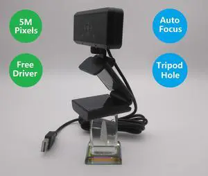 Deyowo HD Webcam M5-H187 with Microphone,1080p/30FPS Web Camera 5M Pixels, Auotofocus,Video Calling,Conferencing, Streaming, Recording,Free Driver, Desktop,Laptop,Triptop