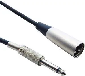 100Ft XLR to 1/4 Cable | Unbalanced | TS Mono | Male to Male