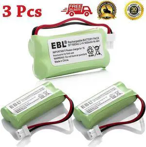 3x Cordless Phone Battery 2.4V For ATT VTech BT166342 BT266342 BT183342 283342