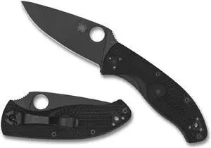 Spyderco Tenacious Folder 3.39 in Blade Black FRN Handle #C122PBBK