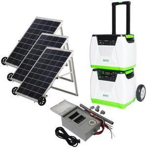 Nature's Generator 1800-Watt Solar Powered Portable Generator with Electric Start and Supplemental Power Pod and Power Transfer Kit