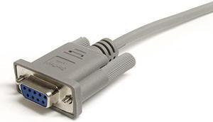 com 10 ft Straight Through Serial Cable MF Serial Extension Cable DB9 M to DB9 F 10 ft Gray MXT10010