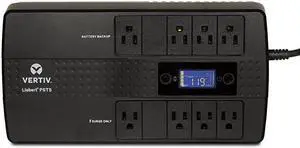 Vertiv  PST5 850VA 500W UPS with Battery Backup amp Surge Protection Eight outlets and a ThreeYear Full Unit Warranty PST5850MT120
