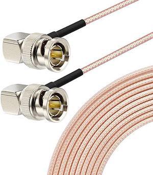 3GHD SDI Cable BNC Cable100cm 75O for Cameras and Video EquipmentSupports HDSDI3GSDI4K8KSDI Video Cable Both Right Angle1Pcs