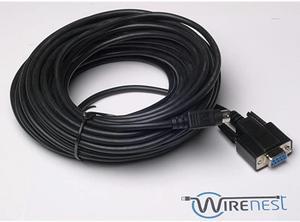 50ft VISCA PTZ Camera Control Cable for Sony EVIBRCSRG Series RS232 8 Pin Mini DIN to DB9F Serial