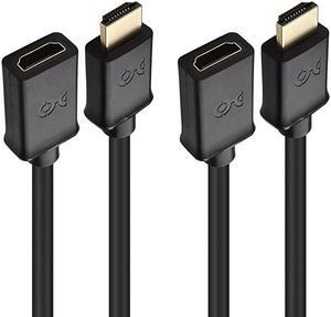 2Pack High Speed HDMI Extension Male to Female HDMI Extender with Ethernet 10 Feet 3D and 4K Resolution Ready