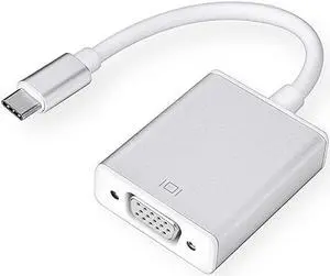 USBC to VGA Adapter  USB 31 Type C Thunderbolt 3 to VGA Converter Compatible with MacBook Pro New MacBook MacBook Air 2018 Dell XPS 1315 Surface Book 2 and More