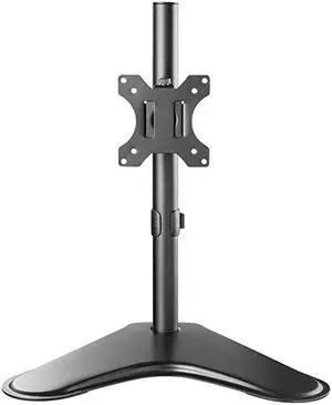 Free Standing Single LCD Monitor Fully Adjustable Desk Mount Fits 1 Screen up to 32 inch 176 lbs Weight Capacity MF001 Black