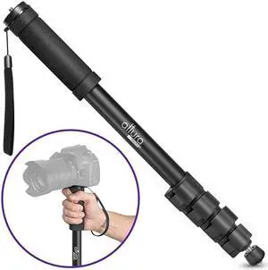 62-Inch Camera Monopod - Heavy Duty Monopod for Cameras Canon, Nikon & Sony Mirrorless & DSLR, Steady Photography Monopod, Easy to Carry & Portable Monopod Lightweight w/Pouch