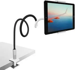Gooseneck Tablet Holder  Tablet Mount Flexible Arm Clip Tablet Stand Bed Desk Mount Compatible with iPad Pro Mini Air Samsung Galaxy Tabs More 47105 Cell Phones and Tablets