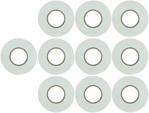 41325SU 10Pack PVC Electrical Tape 60 Feet x 075 Inches For Splicing Protecting and Insulating Wires Abrasion Resistant Flame Retardant Weatherproof UL Listed White 10 Count