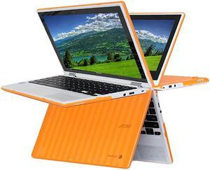 iPearl  Hard Shell Case for 116quot Acer Chromebook R11 CB5132T C738T Series NOT Compatible with Acer C720C730C740CB3111CB3131 Series Convertible Laptop Orange