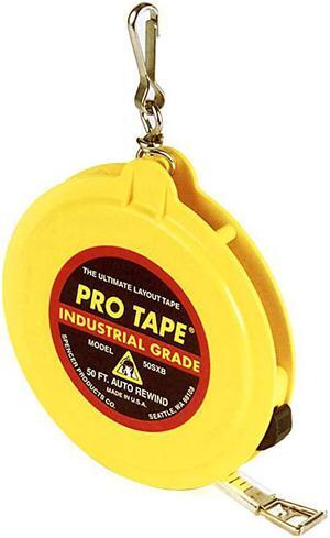 38 x 50 AutoRewind Tape Measure w Nylon Coated Blade 48400 50SXB 8ths 8ths by US Tape