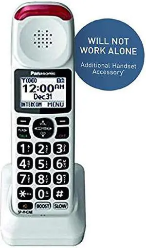 Cordless Phone Handset Accessory Compatible with KXTGM420W Series Cordless Phone Systems KXTGMA44W White