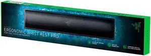 Ergonomic Wrist Rest Pro for FullSized Keyboards Cooling Gel Infused AntiSlip Rubber Base Angled Incline Classic Black