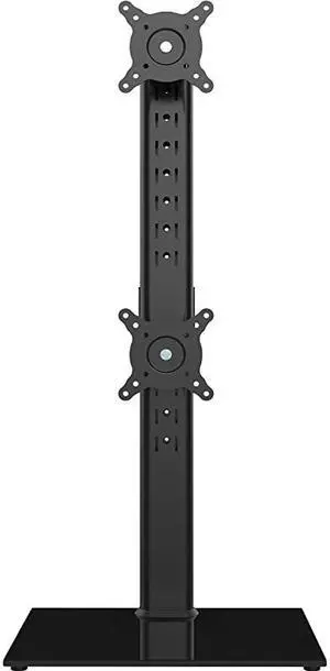 Monitor Stand Vertical Stack Screen FreeStanding Monitor Riser Fits Two 13 to 30 Inch Screen with Swivel Tilt Height Adjustable Holds One 1 Screen up to 44Lbs HT05B002