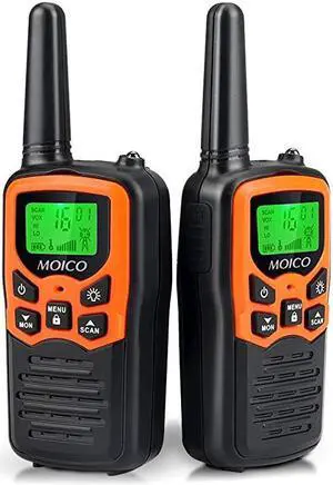 Talkies Long Range for Adults TwoWay Radios Up to 5 Miles in Open Fields 22 Channels FRSGMRS VOX Scan LCD Display with LED Flashlight Ideal for Field Survival Biking Hiking Camping