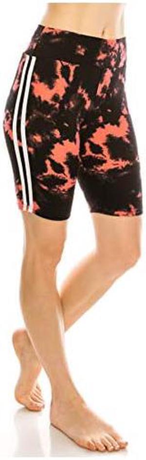 Womens Bike Shorts Leggings High Waisted Buttery Premium Soft Stretch Workout Yoga Running Gym Pants 1913BKCO One Size