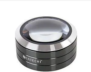 ReadMate LED Desktop Magnifier with up to 5X Magnification Carrying Case Included Black