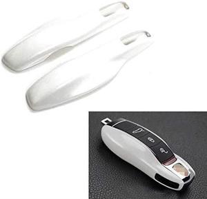 1 Exact Fit Gloss Metallic Pearl White Smart Remote Key Fob Shell For Porsche Cayenne Panamera Macan 911 etc