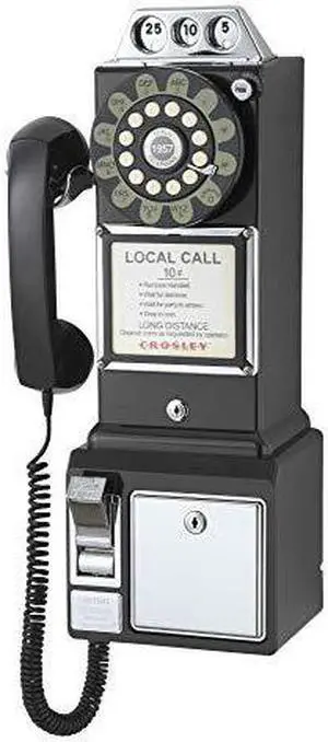 CR56BK 1950s Payphone with Push Button Technology Black