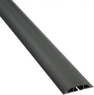 CC1 Light Duty Floor Cord CoverCable Protector | Protect Cords and Prevent a Trip Hazard | 6 Foot Length | Cable Cavity 34 W x 38 H | Black