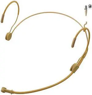 MICJ 069 Earhook Headworn Headset Unidirectional Microphone Compatible with AKG Samson Wireless Microphone System Mini XLR TA3F Plug