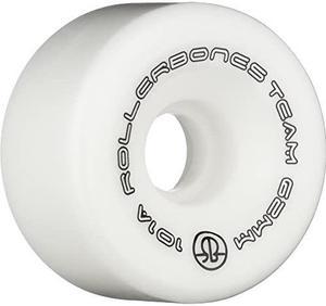 Team Logo 101A Recreational Roller Skate Wheels Set of 8 White 62mm