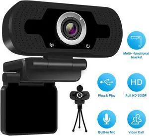 High Performance 1080p HD Webcam W8, USB Desktop Laptop Camera, Mini Plug and Play Video Calling Computer Camera, Built-in Mic, Flexible Rotatable Clip High Performance 1080p HD Webcam W8, USB Desktop Laptop Camera, Mini Plug and Play Video Calling Computer Camera, Built-in Mic, Flexible Rotatable Clip